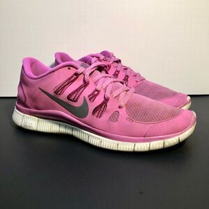 Womens NIKE Free 5.0+ Pink Running Shoes / Size 9.5